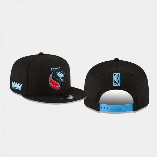 Sacramento Kings Men's City 2021 Season Edition Alternate 9FIFTY Snapback Adjustable Hat - Black